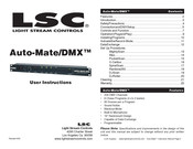 Light Stream Controls Auto-Mate/DMX User Instructions