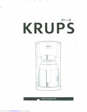 KRUPS ProcafeTherm Instructions For Use Manual
