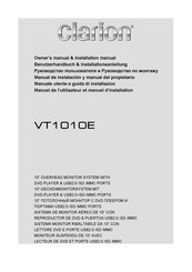 Clarion VT101OE Owner's Manual & Installation Manual
