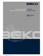 Beko WMA 1715 W Installation & Operating Instructions Manual