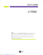LG L1755S User Manual