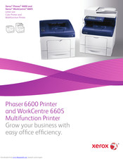 Xerox WorkCentre 6605DN Detailed Specifications
