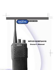 RELM RPV516 Owner's Manual