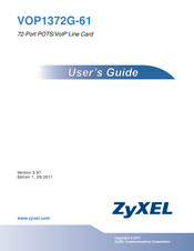 ZyXEL Communications VOP1372G-61 User Manual