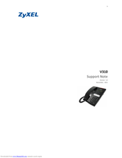 ZyXEL Communications V310 Support Notes