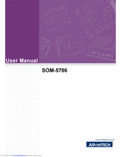Advantech SOM-5786 User Manual