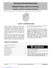 Icp MF120017C Installation Instructions Manual