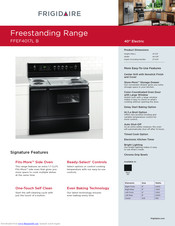 Frigidaire FFEF4017L B Quick Manual