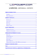 LC-POWER LC-MP5-FHD User Manual
