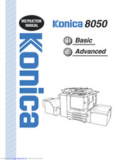 Konica Minolta 8050 Instruction Manual