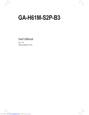 Gigabyte GA-H61M-S2P-B3 User Manual