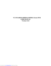 HIKVISION VC-SYS-8H201A Series User Manual