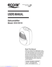 Ecoair ECO DC10 User Manual