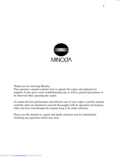 Minolta EP1050 Manual