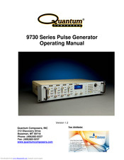 Quantum Composers 9730 Series Operating Manual