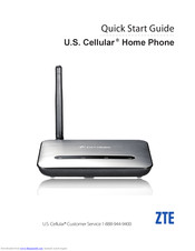 zte U.S. Cellular Home Phone Quich Start Manual