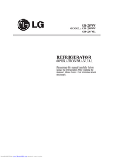 LG GR-249VV Operation Manual