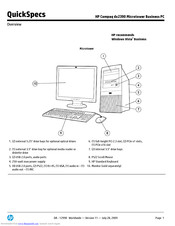 HP Compaq dx2390 Quickspecs