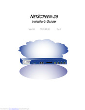 NetScreen Technologies NetScreen-25 Installer's Manual