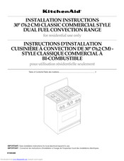 Kitchenaid KDRP407HSS13 Installation Instructions Manual