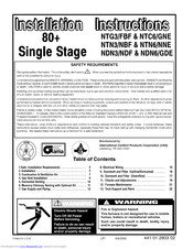 Icp NTG3/FBF Series Installation Manual