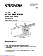 Chamberlain Elite 3595C Owner's Manual