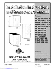 Icp OLB5-R059-085-3 Installation Instructions And Owner's Manual