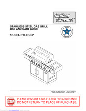 Outdoor Gourmet 720-0103LP Use And Care Manual