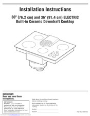KitchenAid KECD806RSS02 Installation Instructions Manual