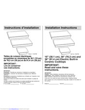 KitchenAid KECC568GBT2 Installation Instructions Manual