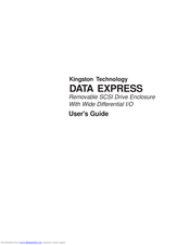 Kingston Technology Data Express DE100i-SWD User Manual