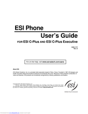 ESI C-Plus Executive User Manual