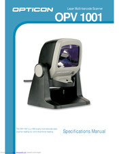 OPTICON OPV 1001 Specification Manual