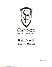 Cannon Security Products RadioVault Owner's Manual