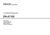 Denon DN-A7100 - AV Surround Preamplifier User Manual