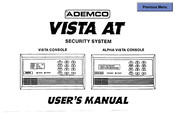 ADEMCO Alpha Vista Console User Manual