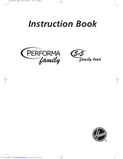 Hoover Performa family Instruction Book