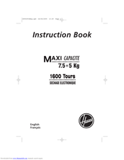 Hoover Washer Dryer Instruction Book