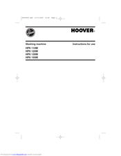 Hoover HSE 130M Instructions For Use Manual