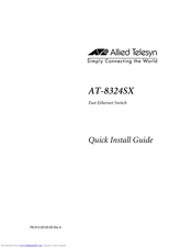 Allied Telesis AT-8324SX Quick Install Manual