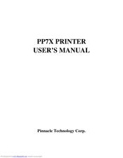 Pinnacle Technology PP71HX User Manual