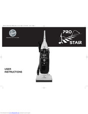 Hoover PRO STAIR User Instructions
