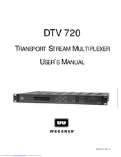 Wegener DTV 720 User Manual