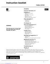 Ariston ASD800C Instruction Booklet