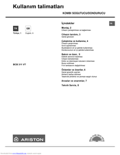 Ariston BCB 311 VT Operating Instructions Manual