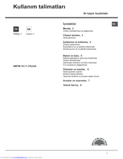 Hotpoint NMTM 191 F TK/HA Operating Instructions Manual