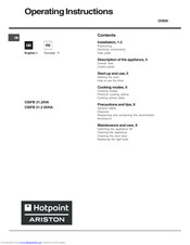 Hotpoint Ariston CISFB 21.2/HA Operating Instructions Manual