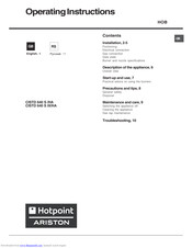 Hotpoint Ariston CISTD 640 S IX/HA Operating Instructions Manual