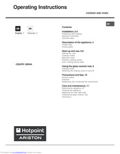 Hotpoint Ariston CE6VP5 GR/HA Operating Instructions Manual