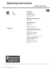 Hotpoint Ariston C3VN1R HA Operating Instructions Manual